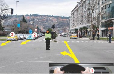 saobraćajac preuzima kontrolu